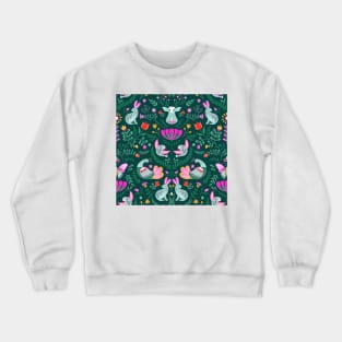 Green Scandinavian Design Crewneck Sweatshirt